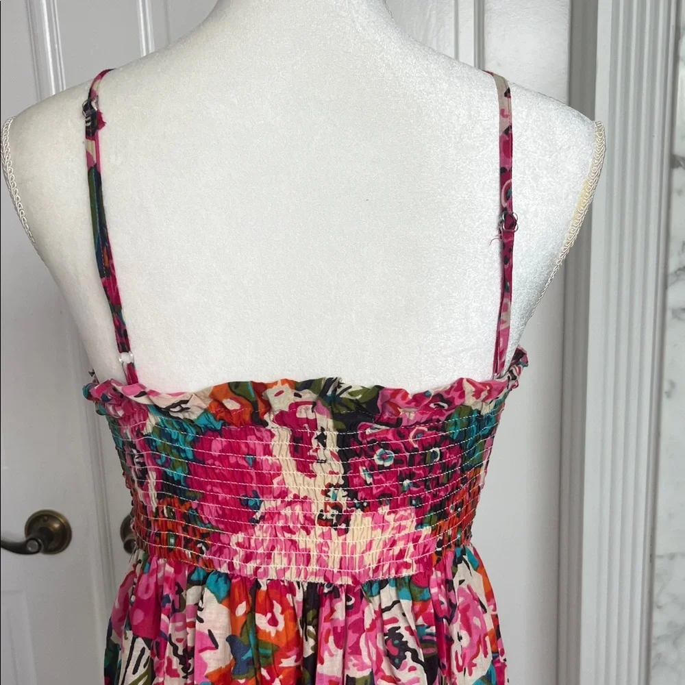 Floral Antica Sartoria Maxi Dress - Pink and Green AOS - Picture 4 of 9